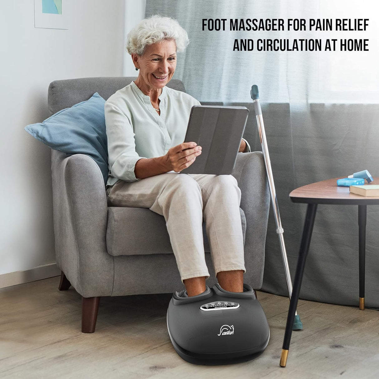 Masajeador de pies con calor para fascitis plantar