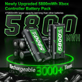 Batería Recargable para Xbox, 4x5800mWh, Carga Rápida, Series X|S