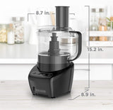 Procesador de Alimentos BLACK+DECKER 8 Tazas 450W con Accesorios