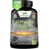 Suplemento Cápsulas de carbón activado  1200 mg  100 cáp