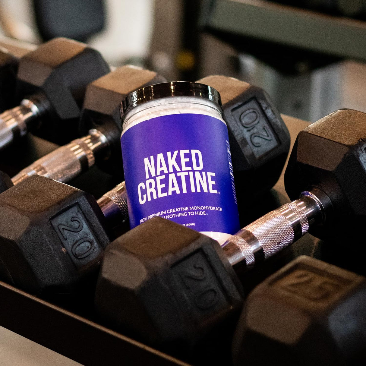Creatina Monohidratada 1000g Naked CREATINE, Vegano, Sin GMO