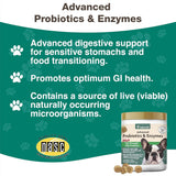 Suplemento avanzado de probióticos y enzimas para perros
