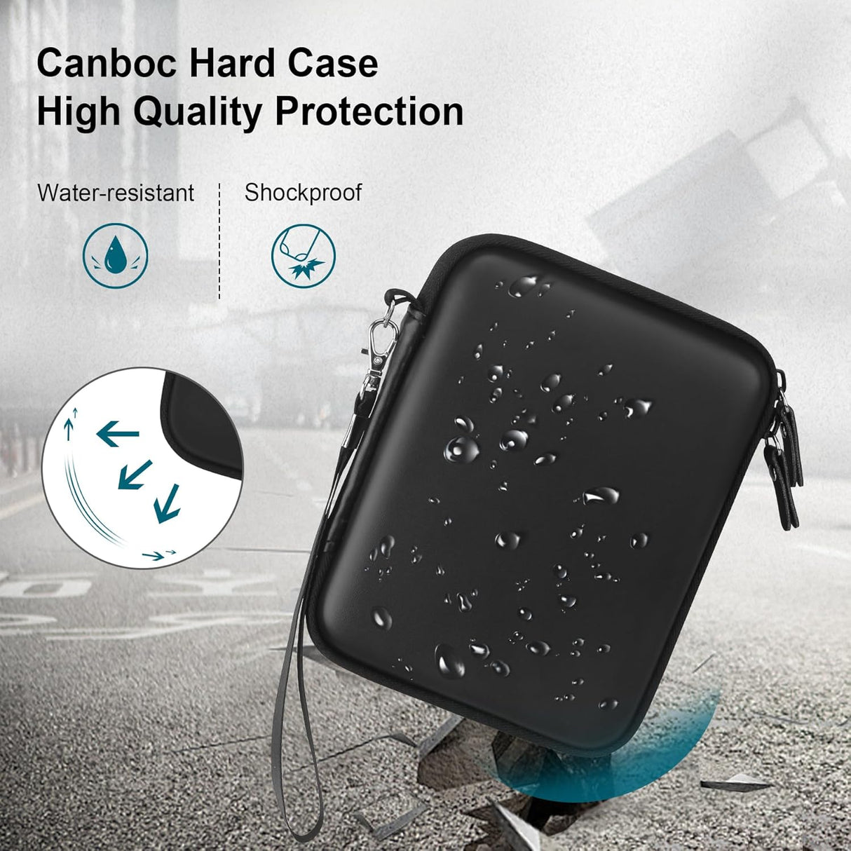 Estuche rígido compatible con consola de juegos portátil