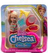 Barbie Set de Juego Chelsea Salvavidas Pequeña Muñeca con Accesorios