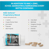 Suplemento NAC Suplemento N-acetil cisteína 1000 mg  60 und