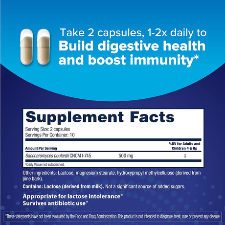 Suplemento probiótico diario para mujeres y hombres