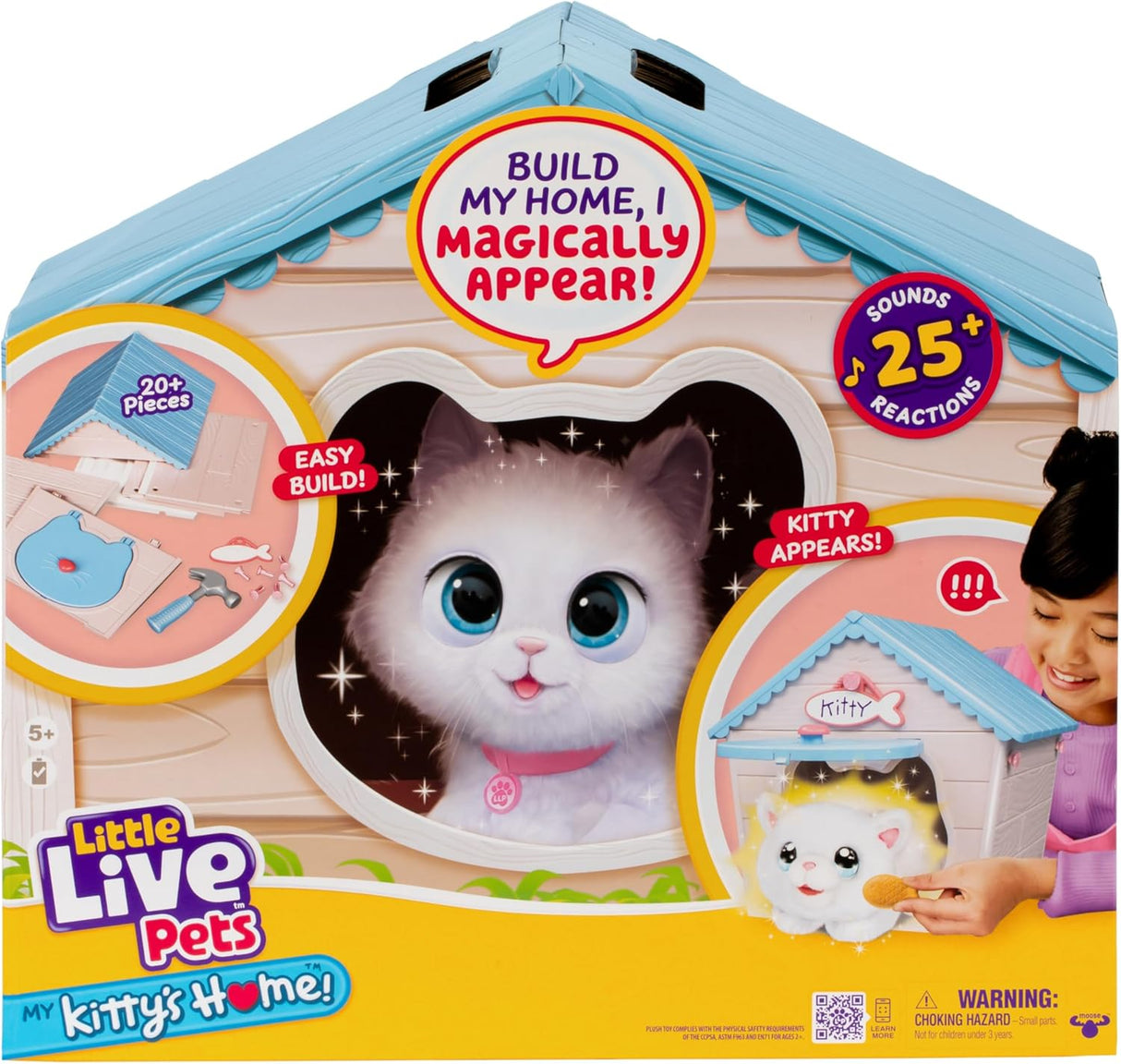 Little Live Pets Gatito Interactivo con Casa y Sonidos