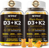 Gummies Vitamina D3 K2 200mcg + Calcio 600mg Vegan 2Packs