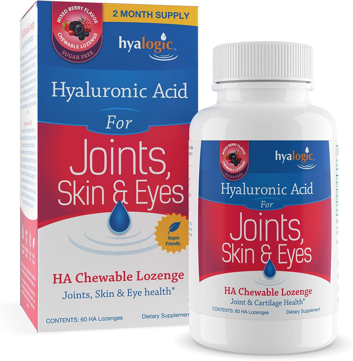 Hyalogic Masticables de ácido hialurónico con sabor a bayas