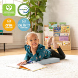 ECR4Kids SoftZone - Cojines de suelo, cuadrados, asientos flexibles, contemporáneos, 6 piezas