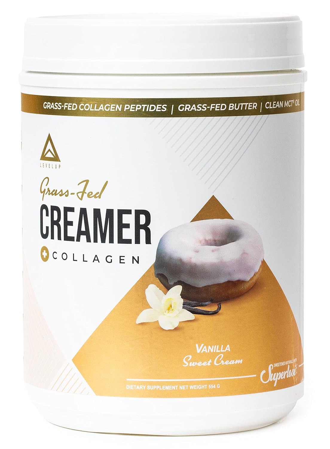 Suplementos con C8 MCT proteína de colágeno crema de café