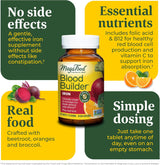 Suplemento de hierro Blood Builder estimulante energético