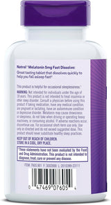 Tabletas de Melatonina 5 mg Natrol, Sabor Fresa, 200 tabletas