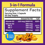 InnovixLabs Vitamina D3 K2 5000 IU 60 Cápsulas