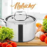 Tapa de cacerola de acero inoxidable NutriChef ACNCSSX45LID3