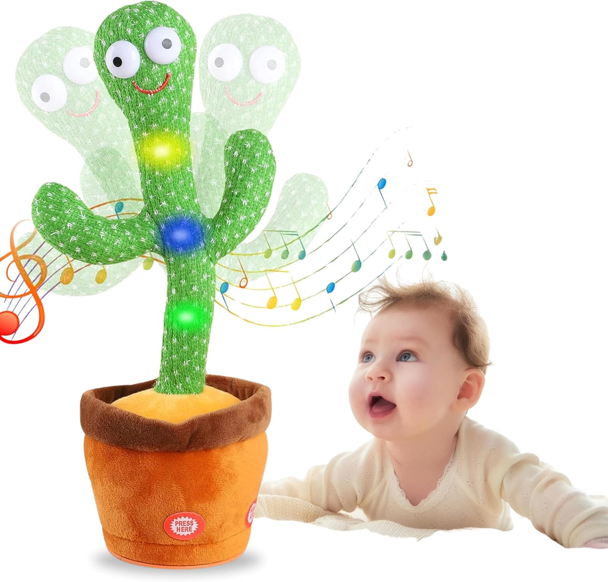 Muñeco Interactivo Cactus Bailarín  Canta y Imita,120 Canciones