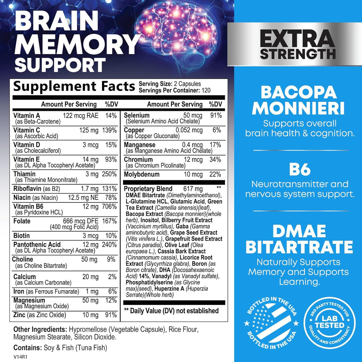 Suplemento cerebral nootrópico para memoria concentración