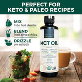 Aceite MCT Orgánico 16 oz - Viva Naturals, Energía y Keto