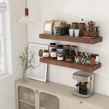 Estantes Flotantes de Madera, Rustic, Set de 2, 36'' x 12