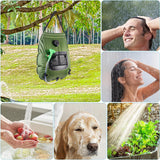 Ducha Solar Portátil para Camping con Cabezal Extraíble
