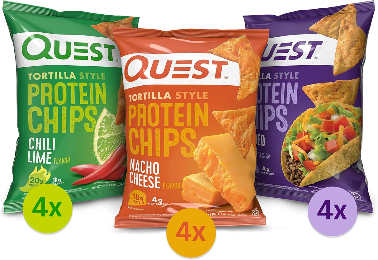 Suplementos Alimenticios de chips de proteína 12 unidades