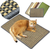 Rascador para gatos con cintas de velcro protegen alfombras