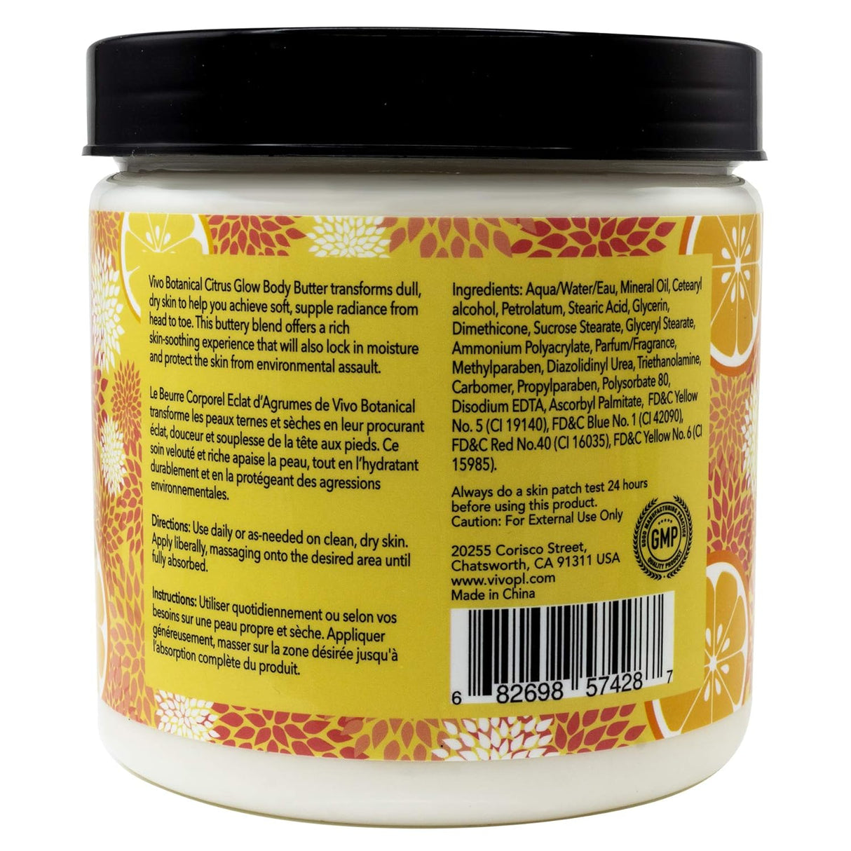 Manteca Corporal Hidratante Vitamina C con Manteca de Karité