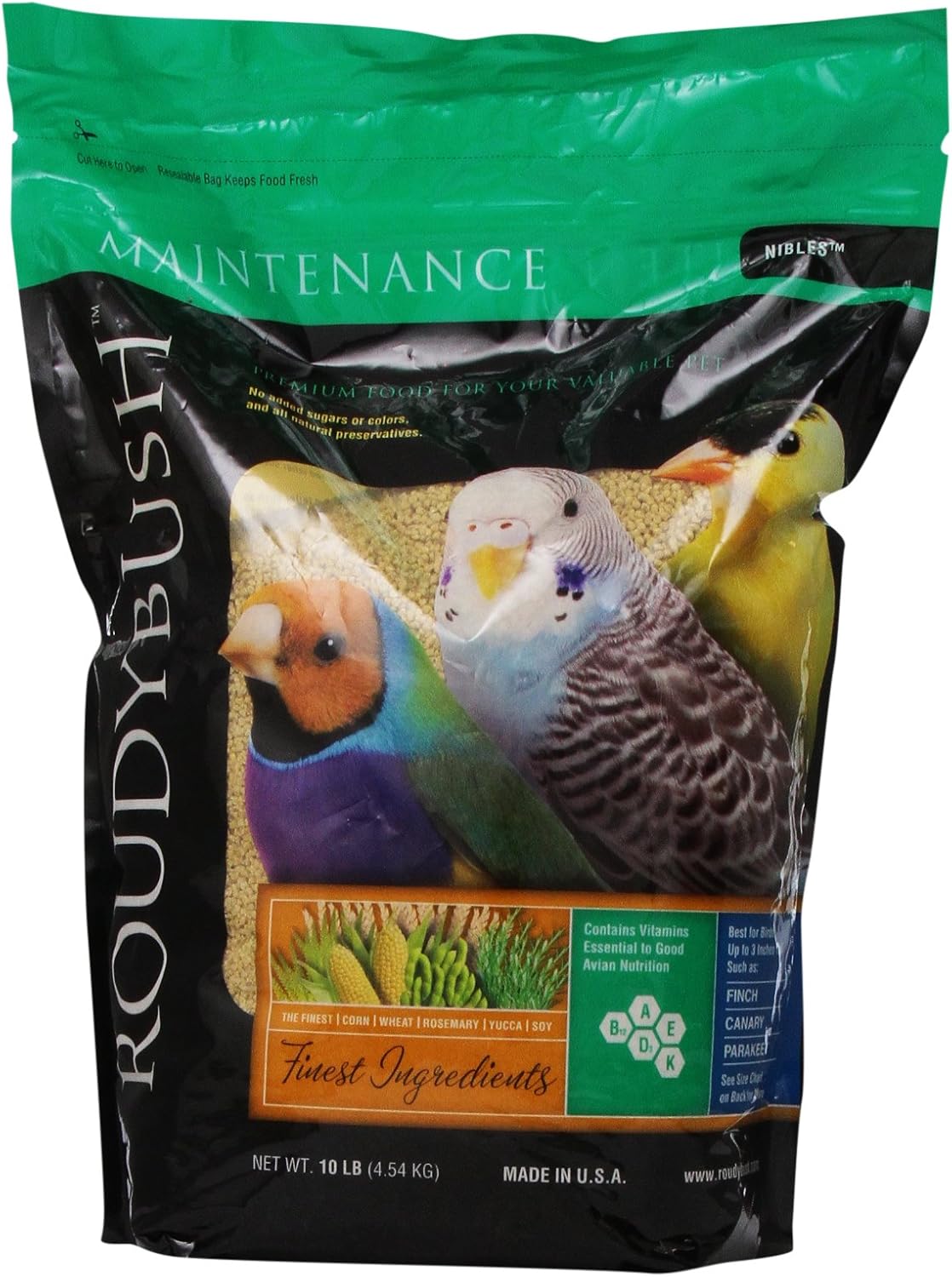 RoudyBush Mantenimiento diario Comida para aves 10 libras