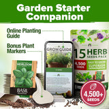 Semillas de Hierbas Culinarias HOME GROWN - No GMO, 15 Variedades