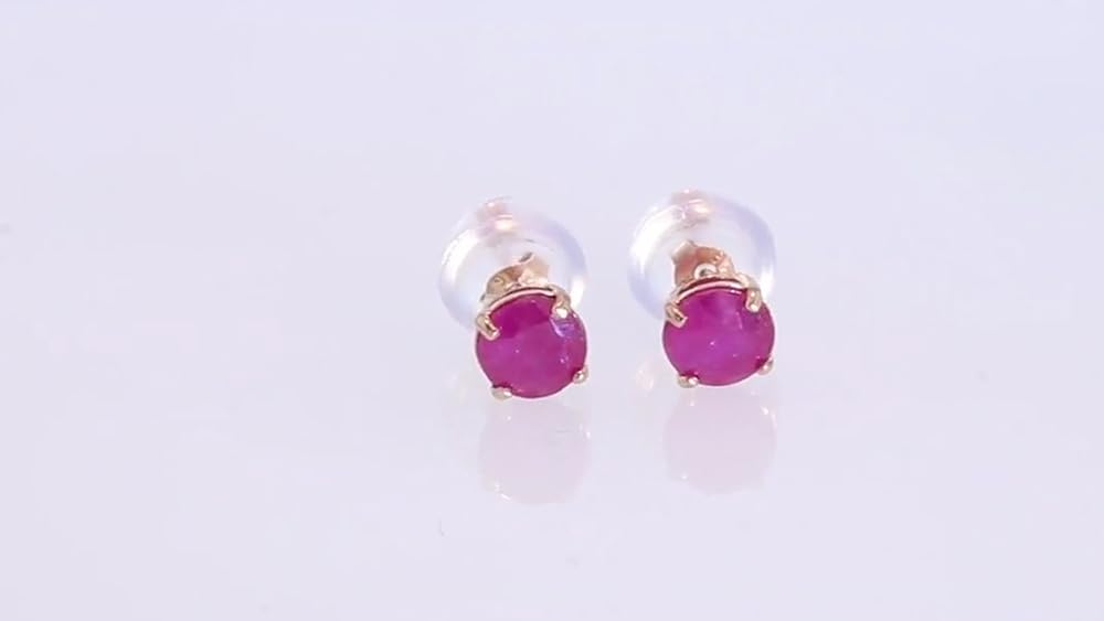Aretes de tuerca de piedra natalicia