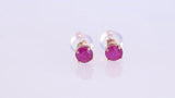 Aretes de tuerca de piedra natalicia