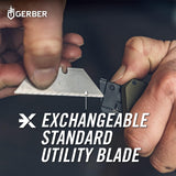 Cuchillo multiusos con barra de palanca con hoja retráctil
