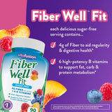 Suplemento de gomitas con fibra Well Fit, 90 unidades