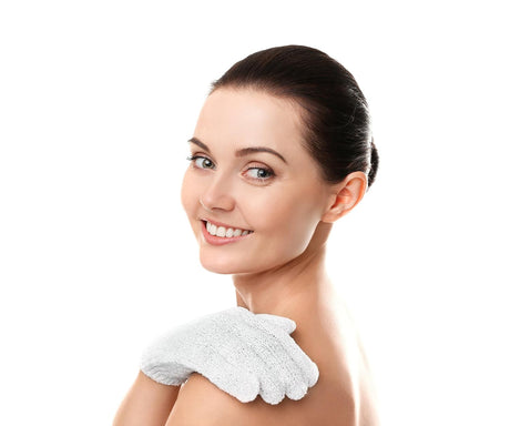 Guantes Exfoliantes Linda, Pack de 4, Suaves y Efectivos