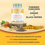 Cápsulas de Cúrcuma y Jengibre con Pimienta Negra