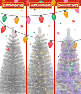 Árbol de Navidad Artificial Preiluminado, luces cálidas y coloridas, 4 pies