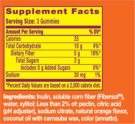 Suplementos Alimenticios de fibra prebiótica