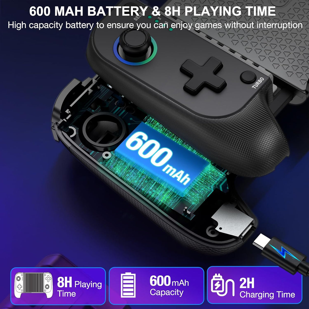 Controlador Inalámbrico para iPhone/Android con Joystick Hall