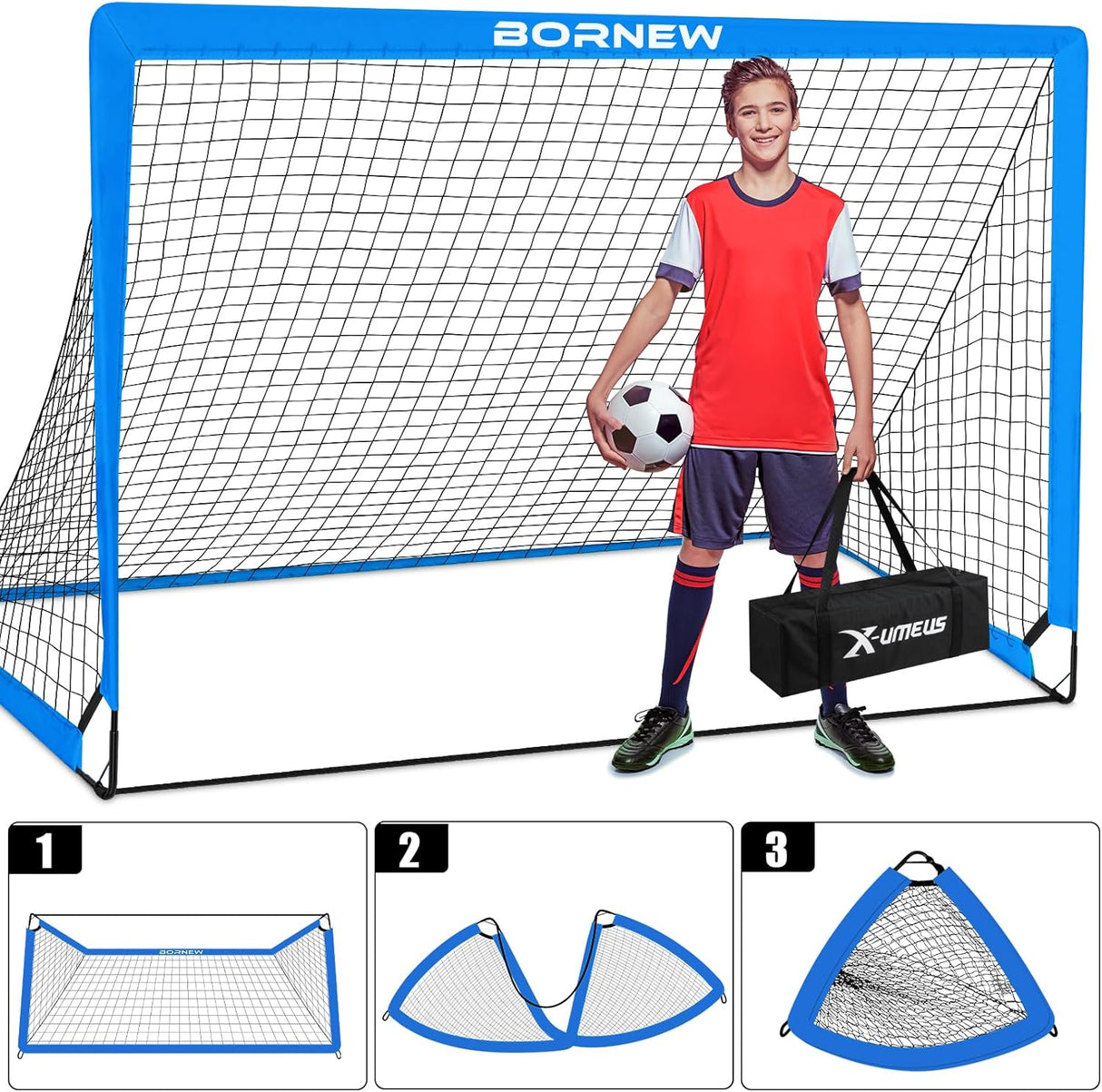 2 Redes de porteria de futbol infantil para entrenamientos