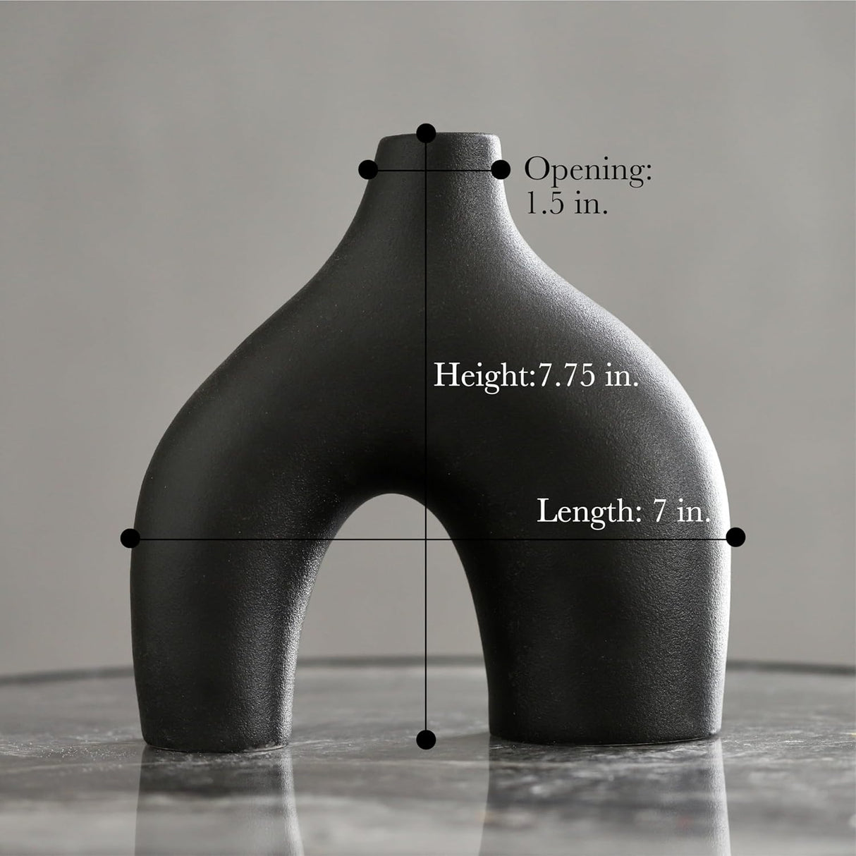 Jarrón Donut Carrot's Den, Cerámica Minimalista, Set de 2