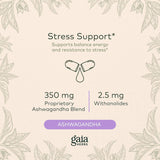 Cápsulas de Ashwagandha, Gaia Herbs, 60 Cápsulas, Energía y Ánimo