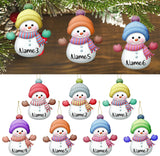 7pcs Muñecos de Nieve 8cm Adornos Navideños Personalizados