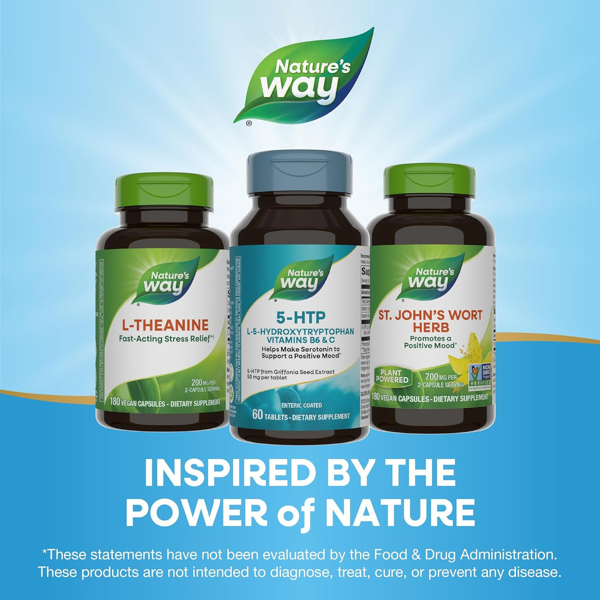 5-HTP Nature's Way, L-5-Hidroxitriptófano, 60 Tablet.