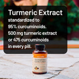 NatureWise Cúrcuma Curcuminoides 500mg con Pimienta Negra 30 cápsulas