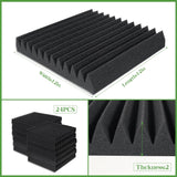 Paneles Acústicos Autoadhesivos 24 Pck, Alta Densidad 2 x 12