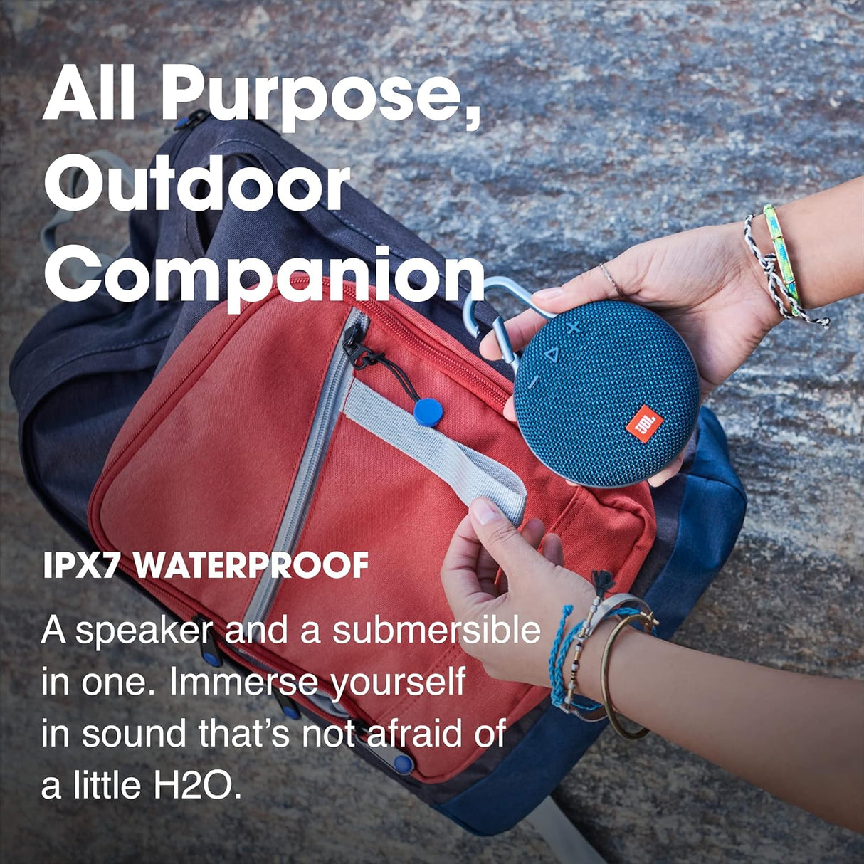 Altavoz Bluetooth impermeable y portátil, JBL Clip 3