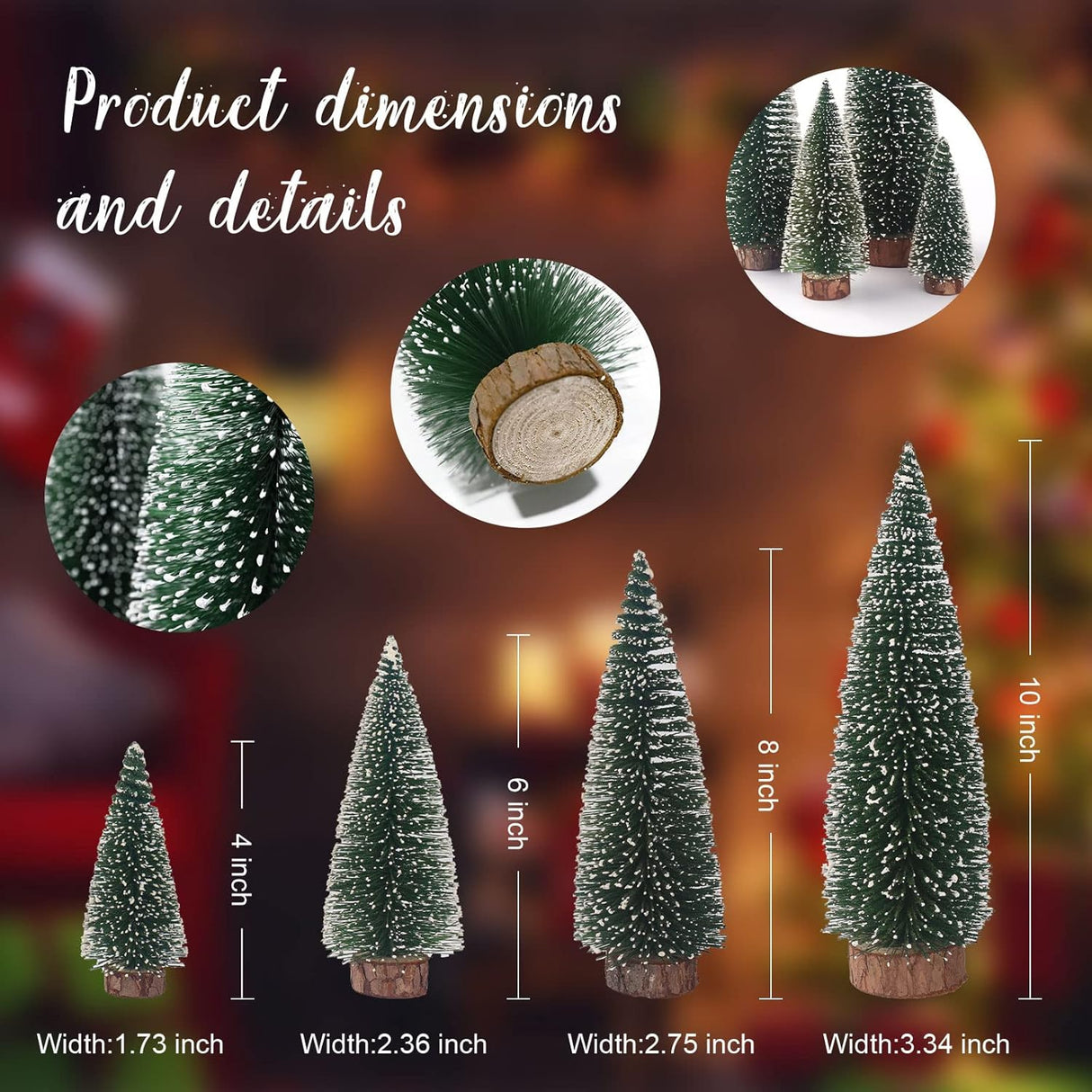 Árbol de Navidad Miniatura de Mesa, Decoración, Pequeño Modelo