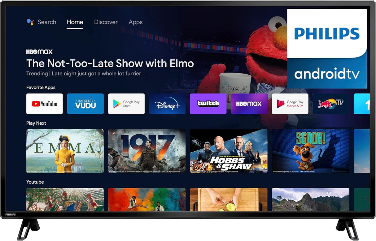 Televisor Smart TV Philips 55 4K UHD, HDR10, Google Assistant