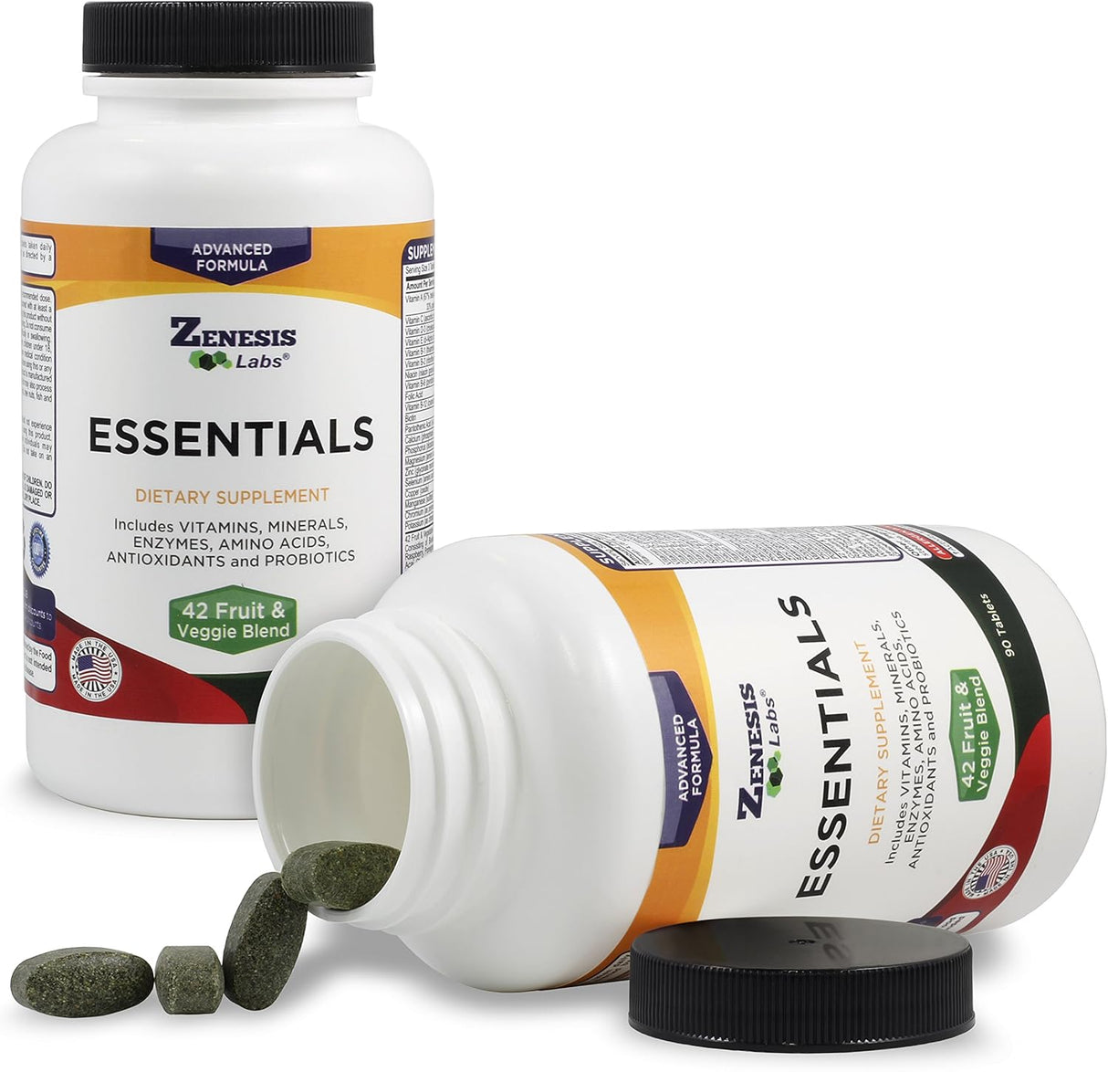 Vitaminas Zenesis Labs - Multivitamínico Natural 90ct