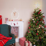 Estrella Decorativa para Árbol de Navidad, 50 Luces, Metal